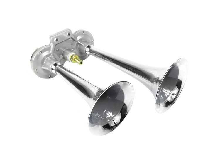 Klakson sygnał dźwiękowy chrom fanfary sprężarka