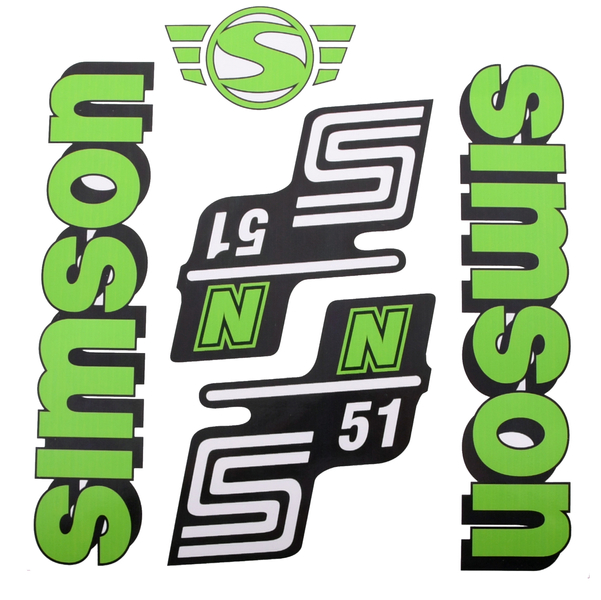 Naklejki Simson S51N zielone Węgry