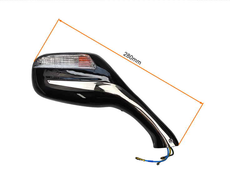 Lusterka z kierunkowskazami M8 prawy Coliber Sowa Quantum Falcon Junak Huragan