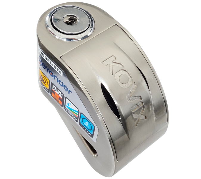 Blokada tarczy hamulcowej z alarmem o natężeniu 120dB KOVIX KT6 metaliczna