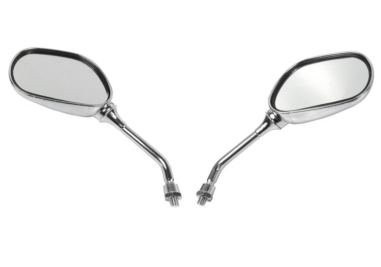 Lusterka lustro motocyklowe chrom m8 krótkie