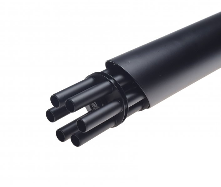 Tłumik uniwersalny czarny 420mm końcówka typu minigun