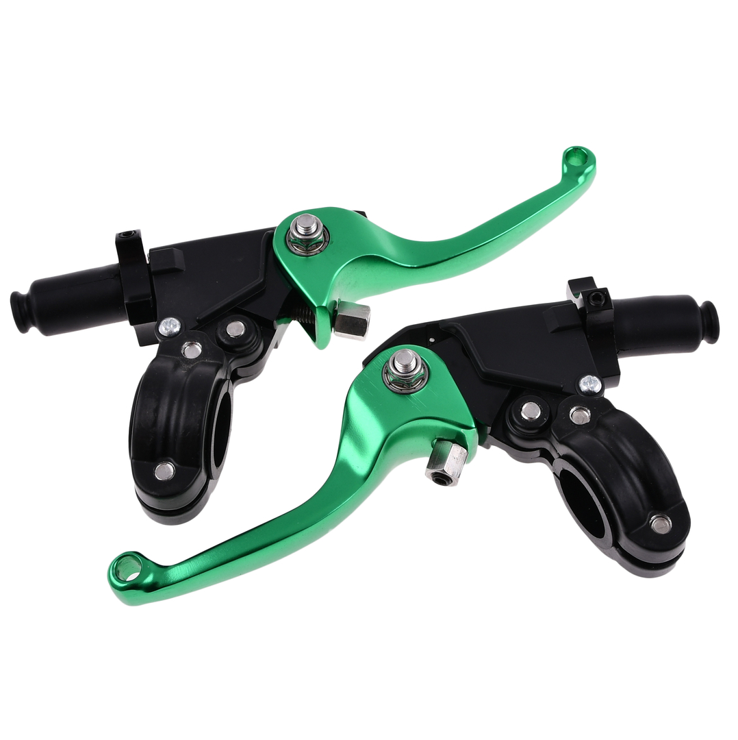 Dźwignia hamulca sprzęgła + obejmy zielone Simson DPR