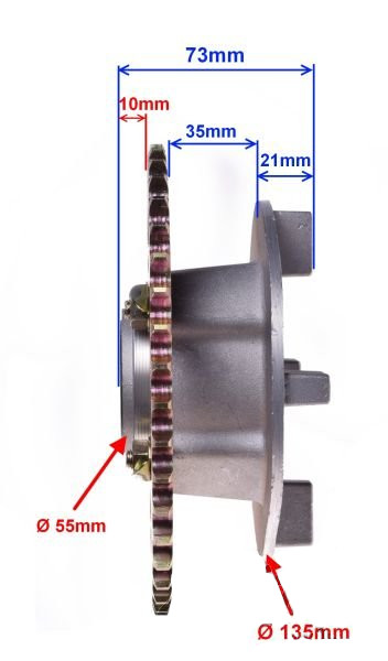 Zębatka tył 43z do SHINERAY XY150-17