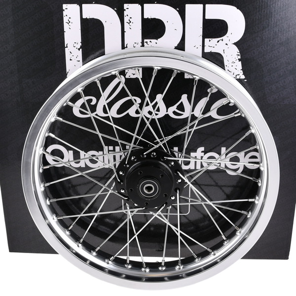 Koło jezdne 2,15x16 Simson S51 alu szprychy chrom DPR