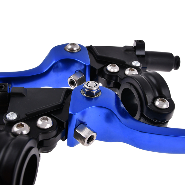 Dźwignia hamulca sprzęgła + obejmy niebieskie Simson DPR