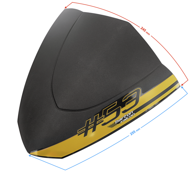 Owiewka czarno-złota do skutera Barton Falcon 125 2