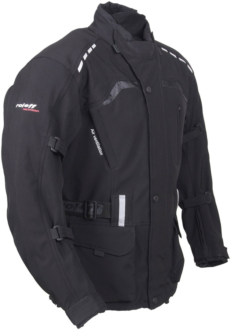 Roleff kurtka tekstylna długa softshell czarna