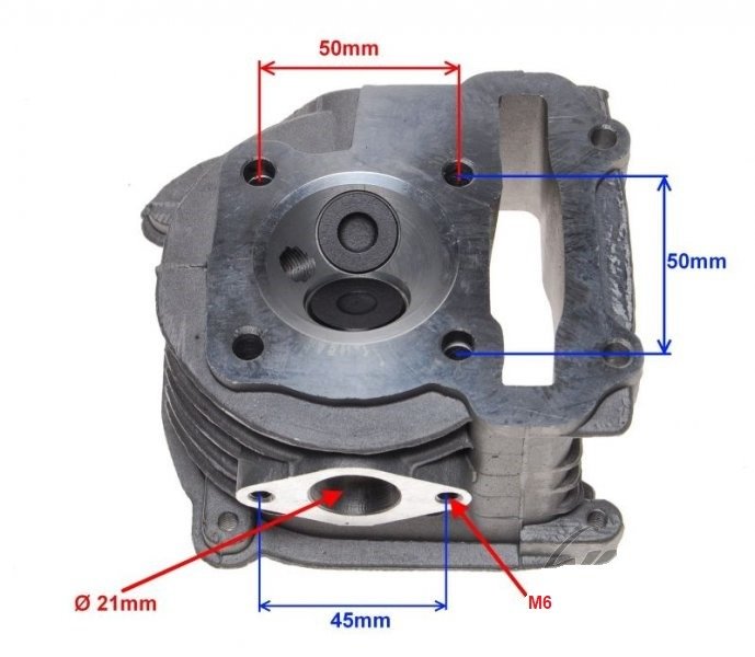 Głowica cylindra 90ccm 4t wilga vapor baotian tgb