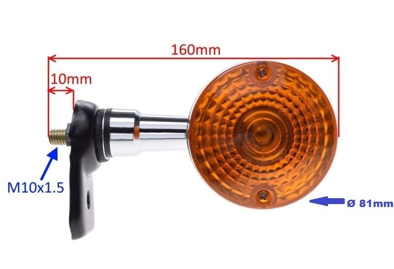 Kierunkowskaz chrom tył kpl suzuki gn 125 gn125