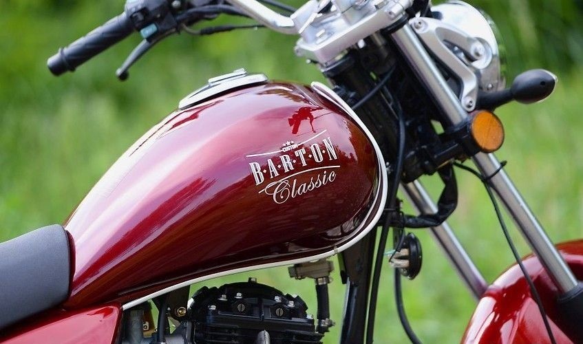 Motocykl Barton Classic 125 Chopper czerwony