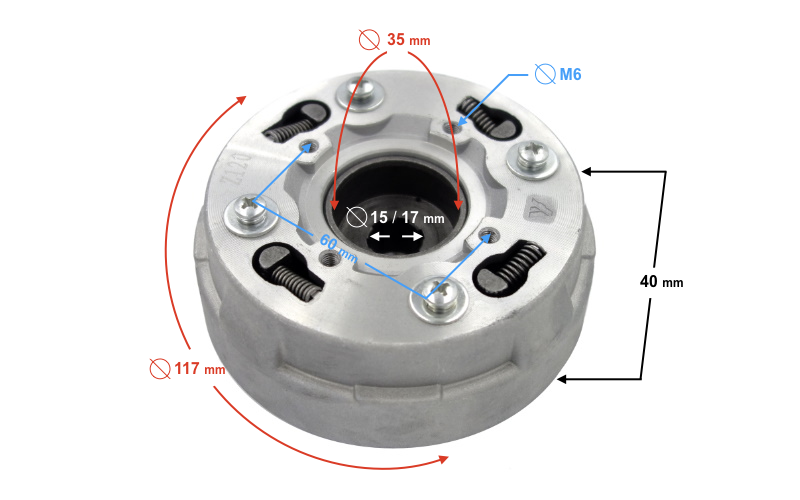 Sprzęgło 154FMI do Barton ATV Quad Force and Eagle