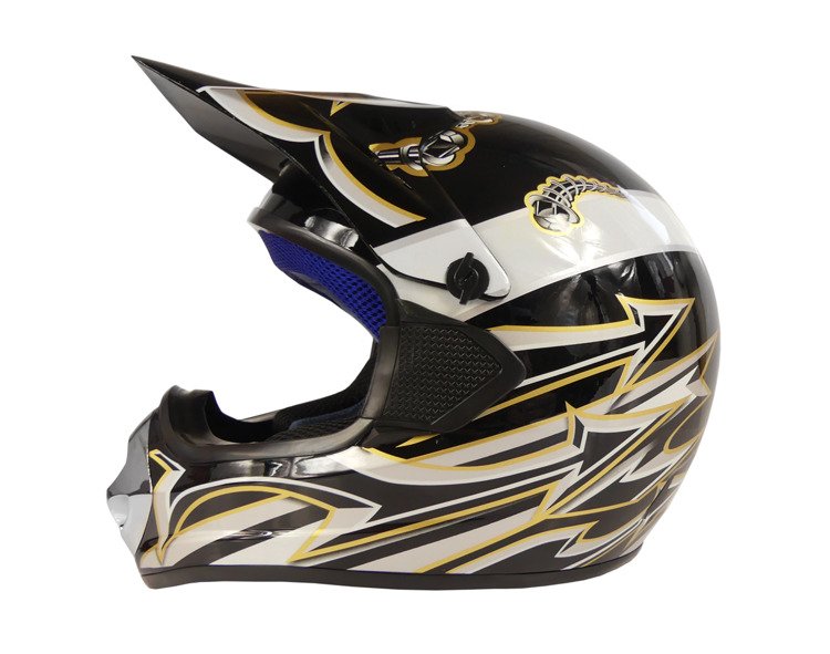 Kask awina czarno-siwy cross enduro atv