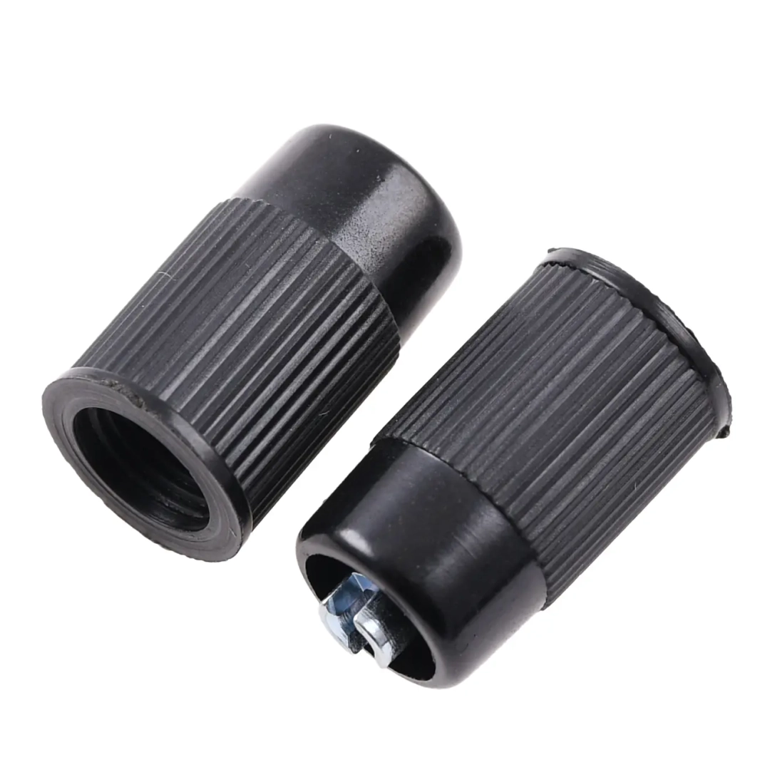 Nakrętki wentyla bakelit czarne z kluczykiem Simson MZA org