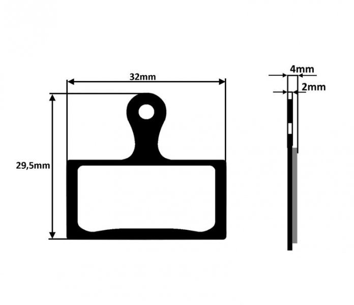 Klocki hamulca rower tarczowe metaliczne shimano