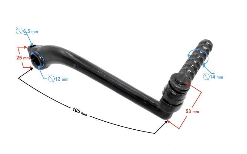 Dźwignia rozrusznika nożnego Barton Huragan 125 4T
