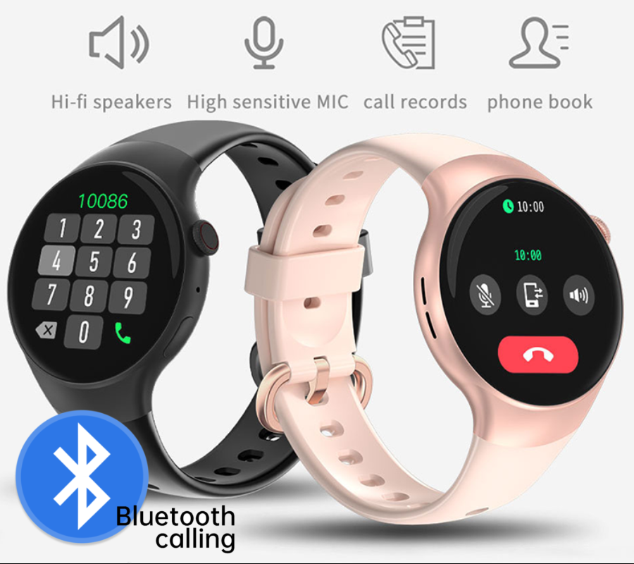 Smartwatch zegarek Rubicon damski różowy Bluetooth