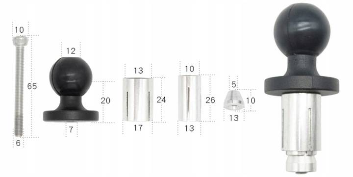 Uchwyt na telefon ładowarka USB QC3.0 do główki ramy