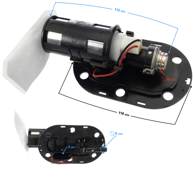 Pompa paliwa do skutera Barton B-Max na wtrysk