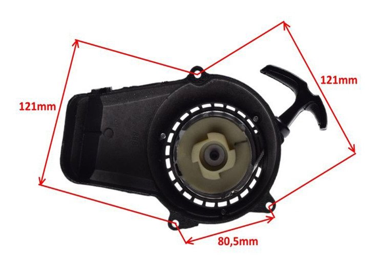 Szarpak starter czarny kdx pocket mini bike cross