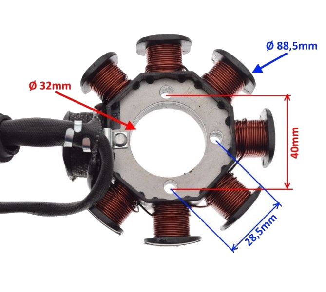 Zipp VZ-2 125ccm 4T Junak 123 stator iskrownik