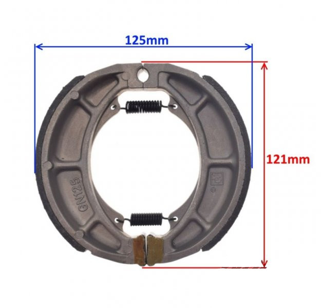 Szczęki hamulca tył komplet do junak 126 130x28