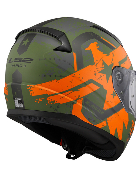 Kask integralny LS2 FF353 RAPID II THUNDER BIRDS M.ORA homologacja ECE 22.06