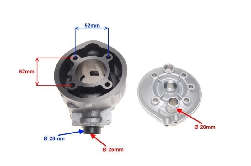 Cylinder aprilia yamaha am6 am345-70 minarelli 70