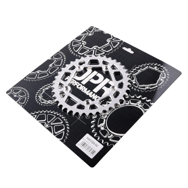 Zębatka tył 38z 420 aluminiowa srebrna Simson S53 DPR Performance