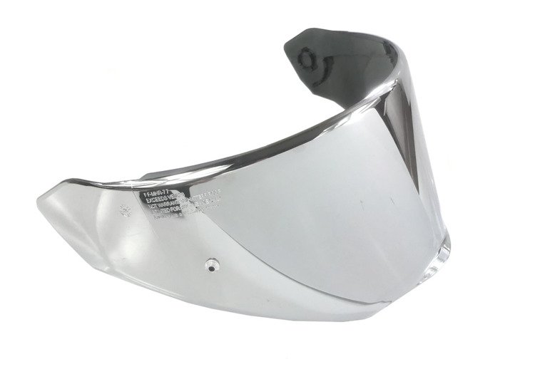 Szyba kasku ls2 ff324 metro lustrzana srebrna