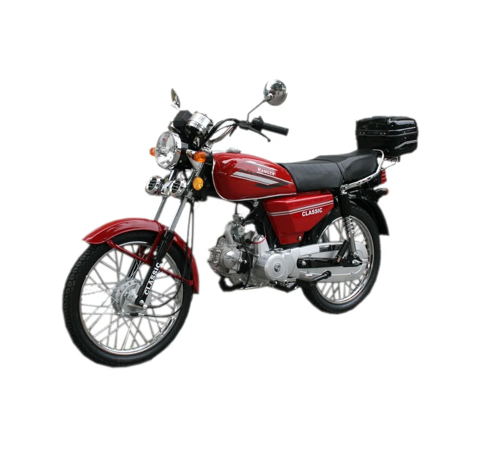 Motorower Barton Ranger Classic 50 z kufrem czerwony