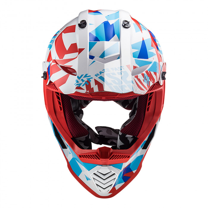 Kask ls2 MX437 FAST EVO Funky Red White
