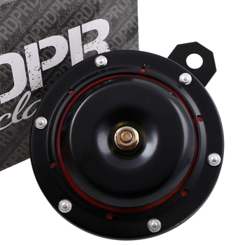 Klakson sygnał dźwiękowy 12V uniwersalny czarno / czerwony DPR Classic