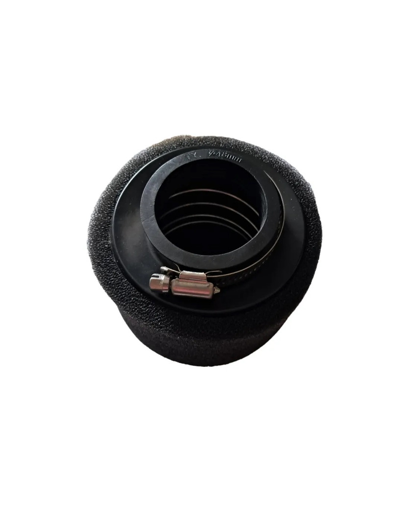 Filtr powietrza gąbkowy 48mm prosty czarny pitbike MRF