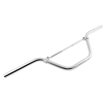 Kierownica cross srebrna wysoka aluminiowa 22mm