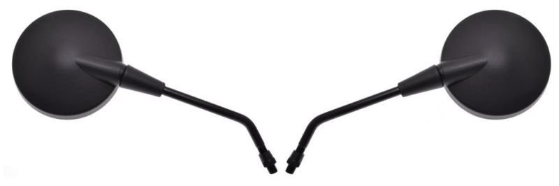 Lusterka okrągłe uniwersalne czarne gwint m10