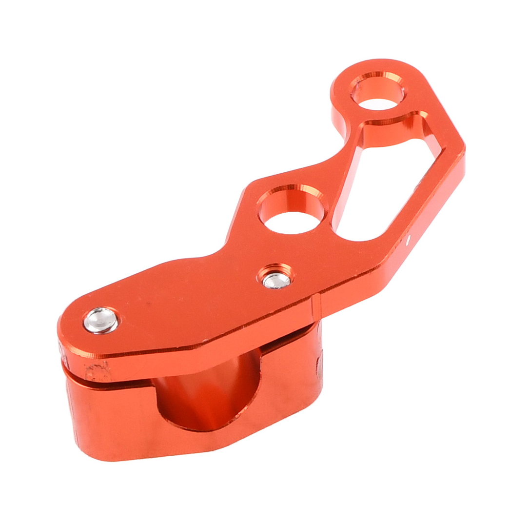 Uchwyt przewodu hamulcowego Simson S50 S51 pomarańczowy aluminiowy Racing Force