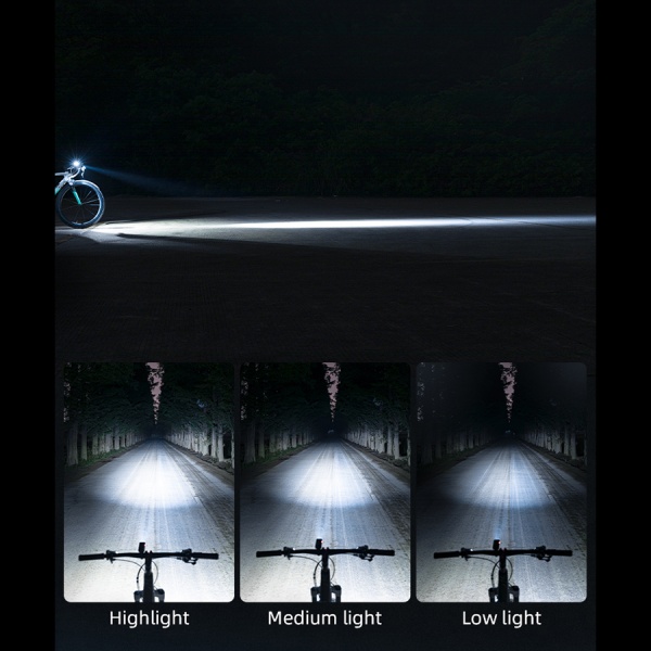 ROCKBROS Lampka rowerowa przednia Led 4 tryby IPX6