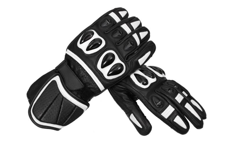 Rękawice motocyklowe Sporty M-1648 Czarno-Białe S