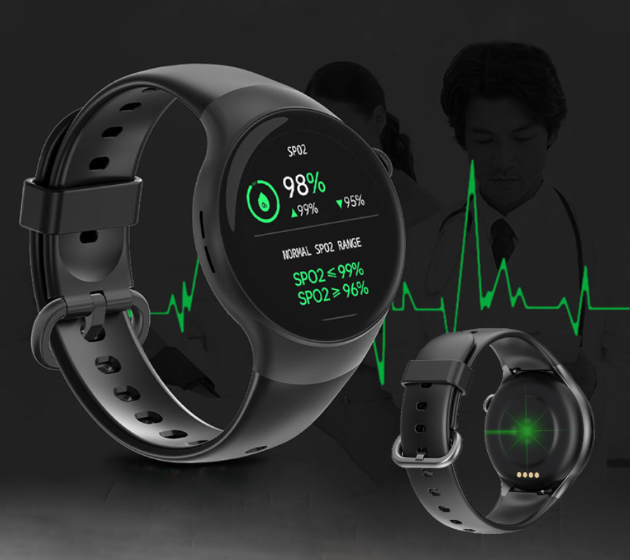 Smartwatch zegarek Rubicon męski damski czarny