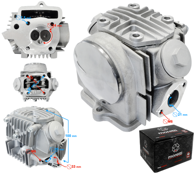 Głowica Moretti 4T 70ccm 139FMB Barton Fighter