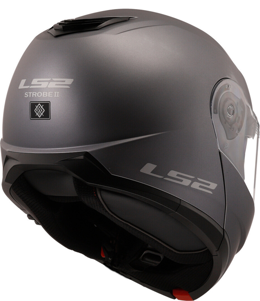 Kask szczękowy LS2 FF908 STROBE II SOLID MATT TITANIUM homologacja ECE 22.06