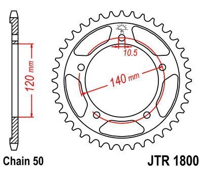 Zębatka tył tylna 42z Suzuki GSXR 1000 01-06