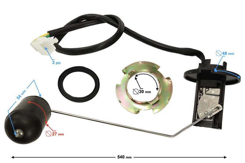 Czujnik poziomu paliwa do skutera Barton Huragan 5