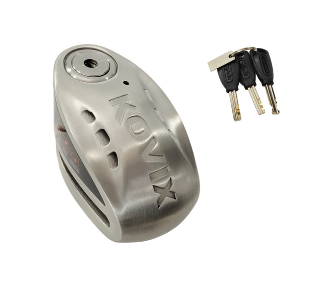 Blokada tarczy hamulcowej z alarmem KOVIX KNX15 ze stali nierdzewnej