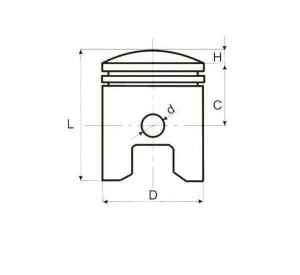 Tłok Honda DIO KYMCO 39,25/12/28 39,25mm 