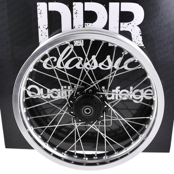 Koło jezdne 2,15x16 Simson S51 alu szprychy chrom DPR