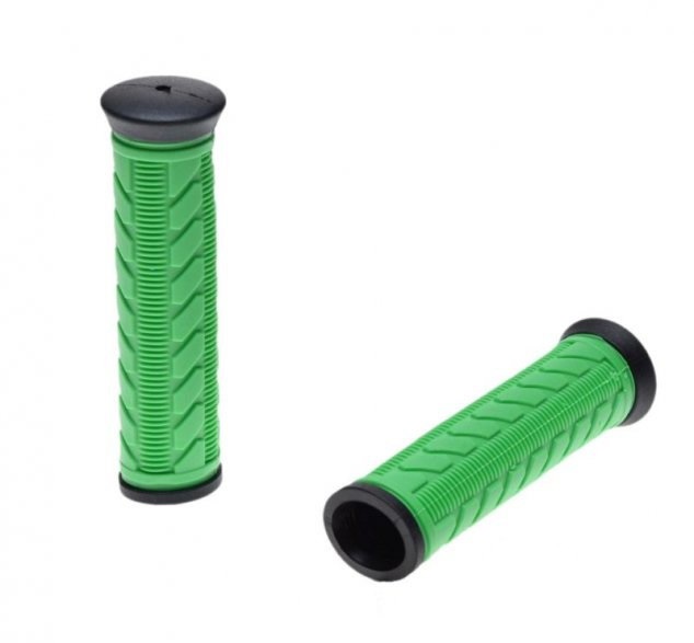 Chwyt kierownicy v-grip rowerowy gel zielony 120mm
