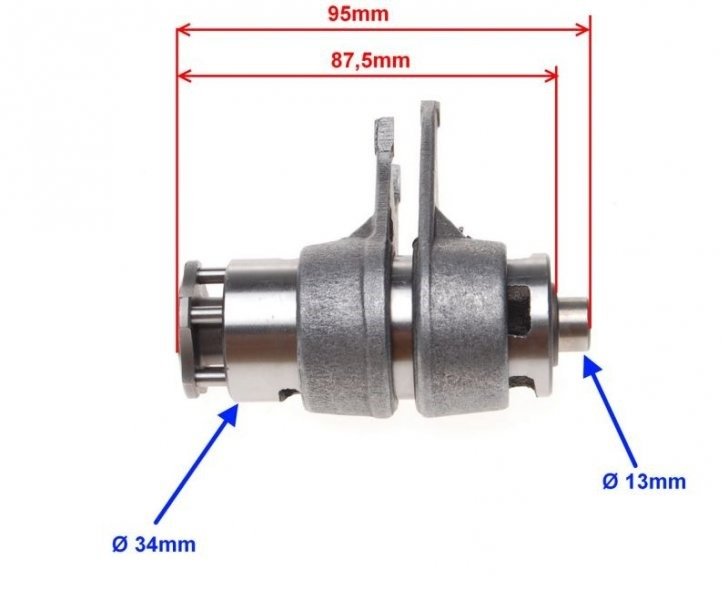 Wałek krzywkowy zmiany biegów 4t 139fmb