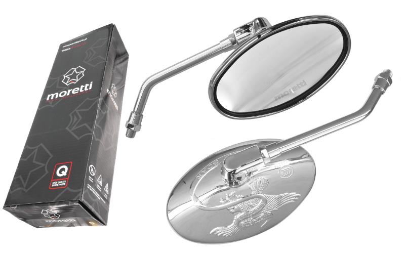 Lusterka tuningowe z orłami Morettti